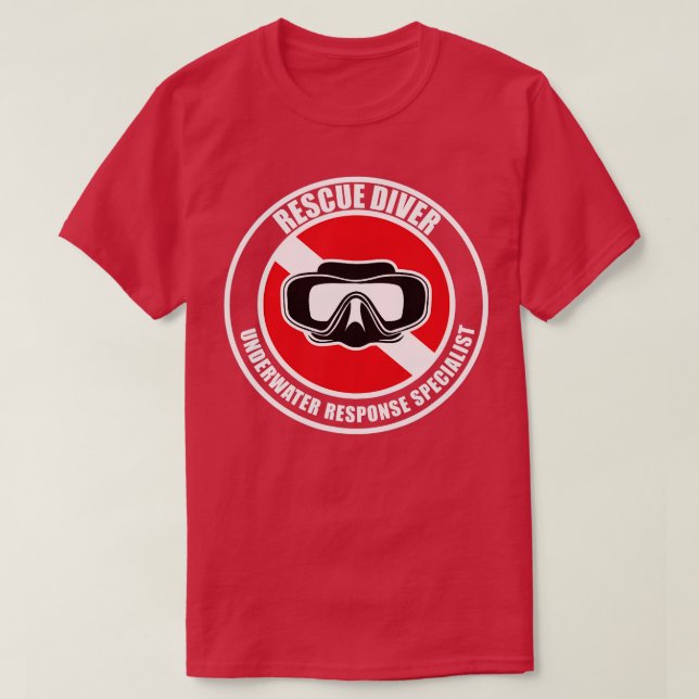 Scuba Gift Rescue Diver T T-Shirt (Design vorne)