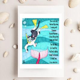 Scuba Kitty Inspiration Postcard Postkarte