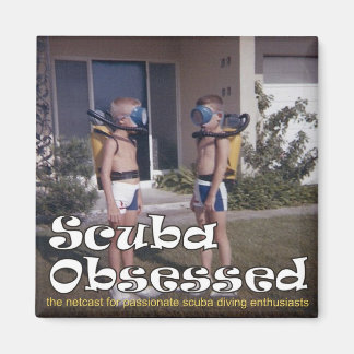 Scuba Obtenu Podcast Aimant Couverture