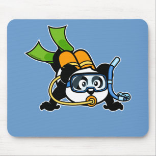 Scuba Panda Mousepad
