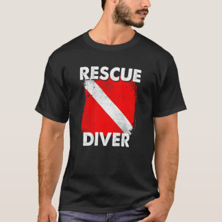 SCUBA Rescue Diver T - Shirt für Tauchlehrer, Stud