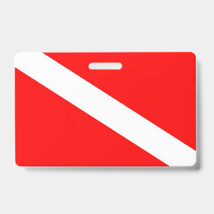 Scuba-Taucher-Symbol mit roter Diagonale Ausweis