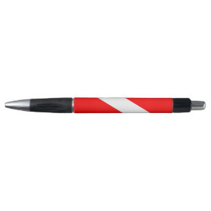 Scuba-Taucher-Symbol mit roter Diagonale Kugelschreiber