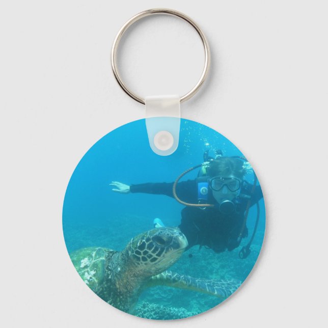 Scuba Underwater Life Schlüsselanhänger (Vorderseite)