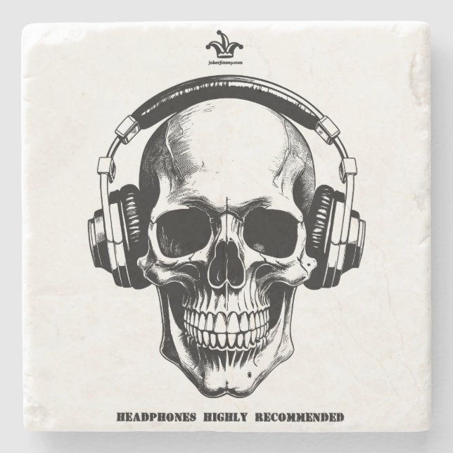 Scull Coasters Steinuntersetzer (Vorderseite)