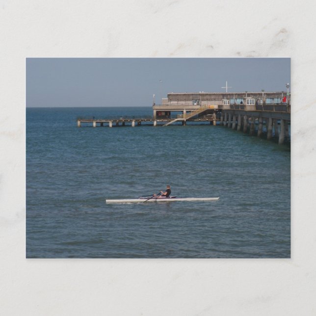 Sculling am Meer Postkarte (Vorderseite)