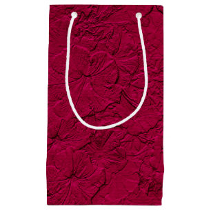 Sculpté Pétunias Magenta-Petit Sac Cadeau