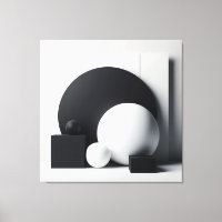 Sculpted Balance – Monochrome Geometry Art