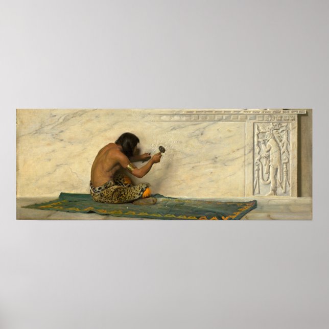 Sculpteur Aztec - de Forest Bush Poster d'Art (Devant)