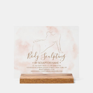 Sculpture corporelle aquarelle rose contouring spa