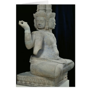 Sculpture de Brahma avec quatre visages