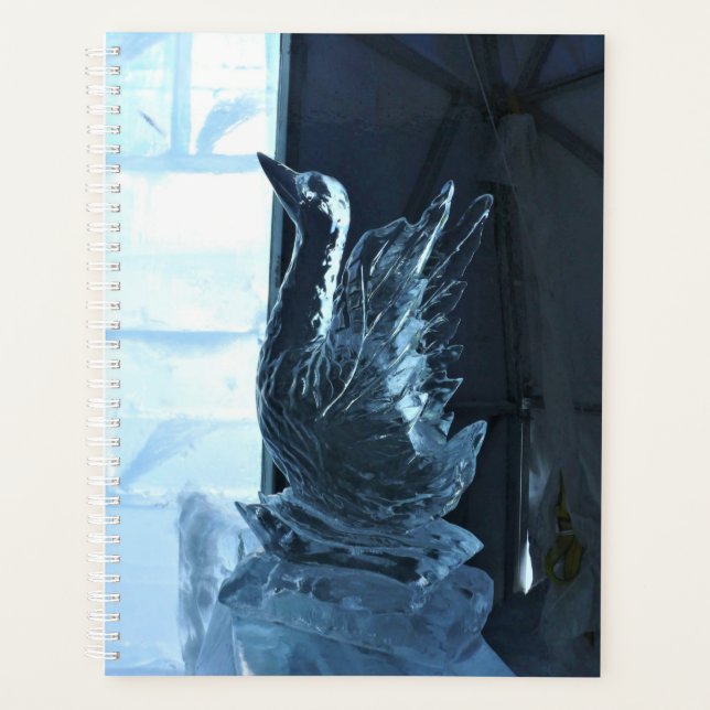 Sculpture de glace de cygne, Québec, Canada (Devant)