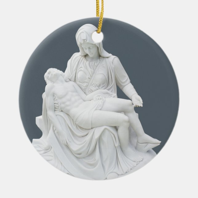 Sculptured Pieta Keramik Ornament (Vorne)