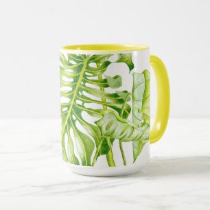 Sculptures feuillues sur un Combo Mug