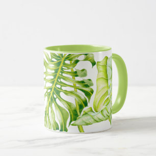 Sculptures feuillues sur un Combo Mug