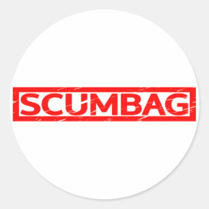 Scumbag-Briefmarke Runder Aufkleber