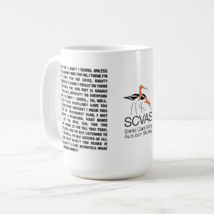 SCVAS-Tasse: Zwei Seiten des Gesprächs Kaffeetasse