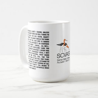 SCVAS-Tasse: Zwei Seiten des Gesprächs Kaffeetasse
