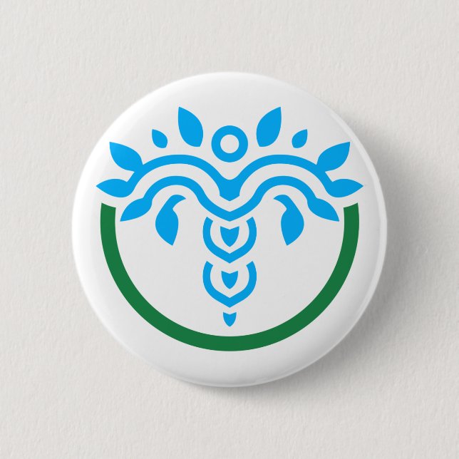 SCWELL-Taste. Emblem = kein Handschütteln Button (Vorderseite)