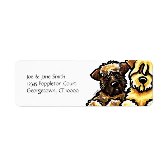SCWT Brown und Gold Rücksendeetikett