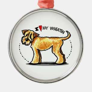 SCWT Wheaten Terrier Lover Silbernes Ornament