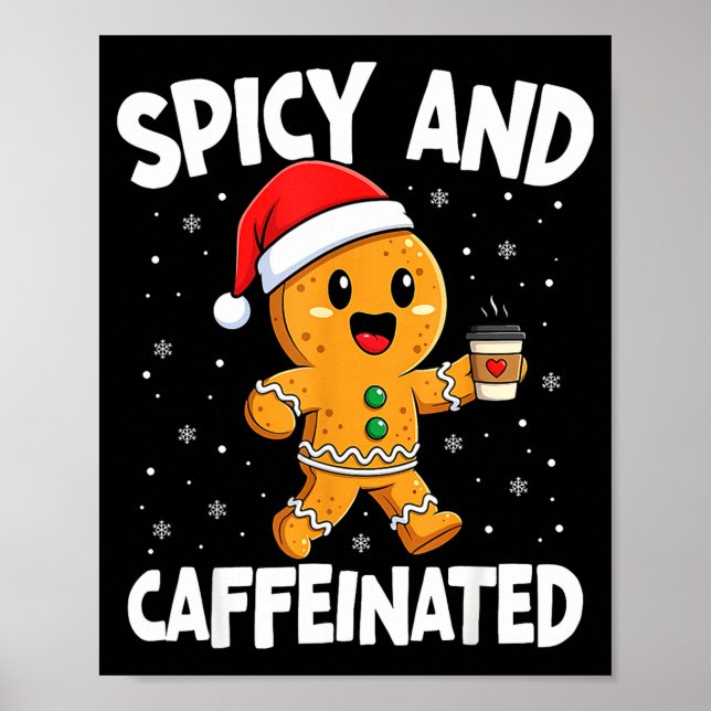 Scy And Caffeinated Coffee Women Gingerbread Chris Poster (Vorne)