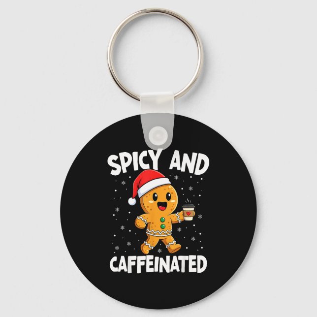Scy And Caffeinated Coffee Women Gingerbread Chris Schlüsselanhänger (Vorderseite)