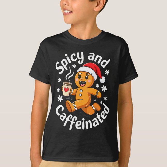 Scy And Caffeinated Shirt Men Women Gingerbread Ch (Vorderseite)