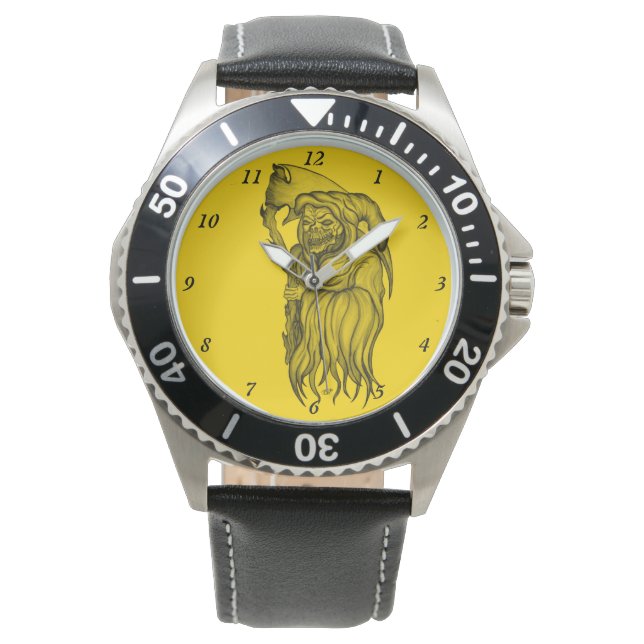 Scythe man - Der Tod, der grimmige Sensenmann Armbanduhr (Vorderseite)