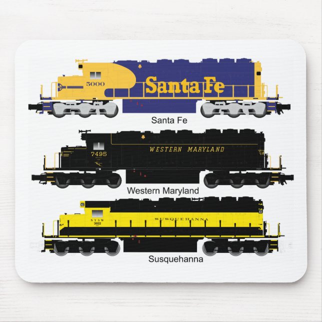 SD40 elektrische Diesellokomotive Mousepad (Vorne)