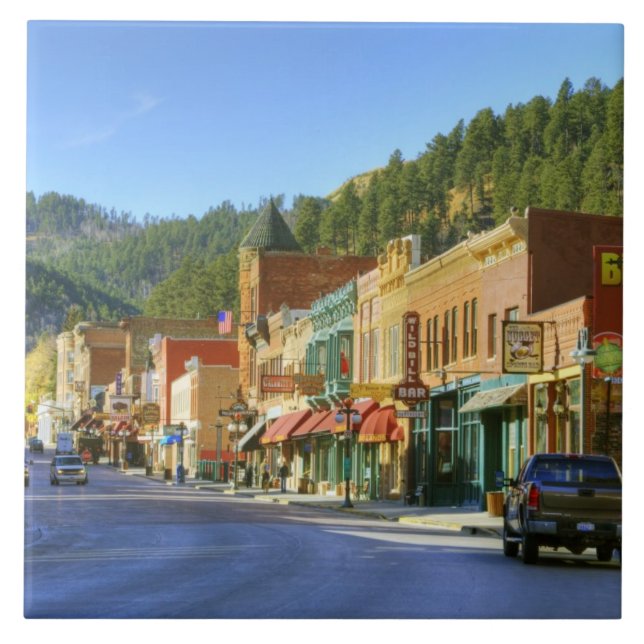 SD, Deadwood, Historic Gold Mining town Fliese (Vorderseite)