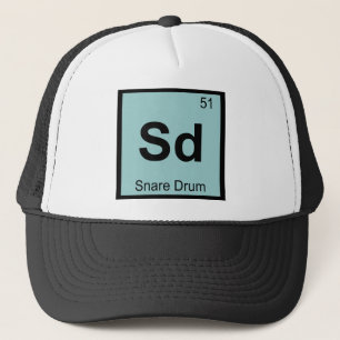 Sd - Kleine Trommel Chemie Periodensystem Symbol Truckerkappe