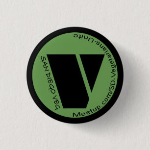 Sd-Vegetarier vereinigen! Knopf Button