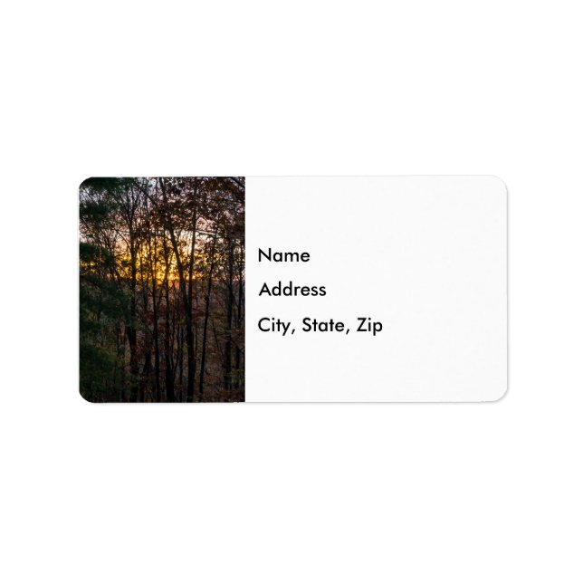 SDC Woody Sunset Adressaufkleber (Vorne)