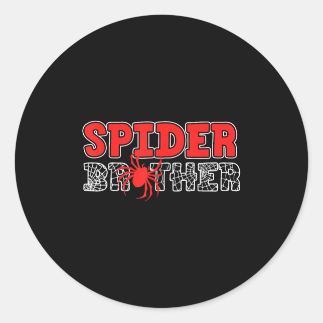 Sder Brother Kid Sdey Birthday Matching Family Chr Runder Aufkleber (Vorderseite)