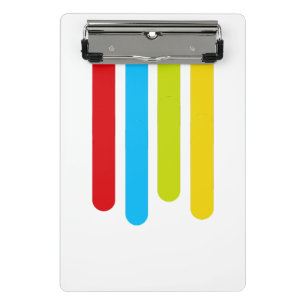 SDGT RBGY Mini-Zwischenablage Mini Klemmbrett