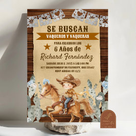 Se Buscan Wollte mexikanischen Cowboy zum Geburtst Einladung