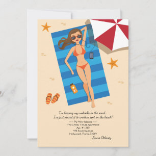 Se dorent au soleil le faire-part en mouvement