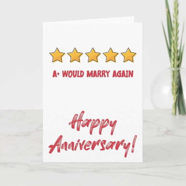 Se marier à nouveau Carte Anniversaire (Devant)