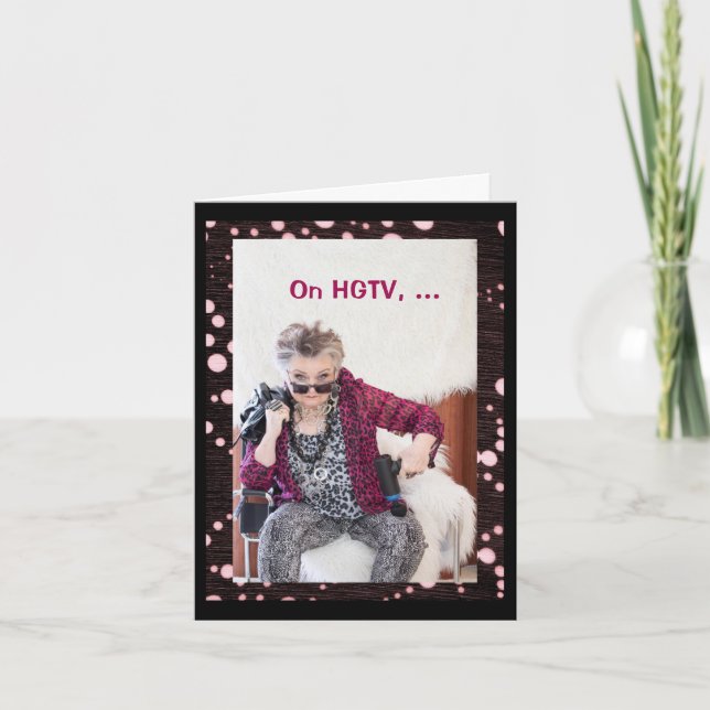 Se préparer à la carte de voeux pliée vide (Devant)