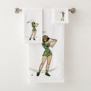 Se réchauffer pour Golf Lady Golfer