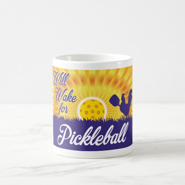 "Se réveillera tasse pour Pickleball" (Centre)