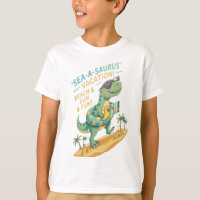 Sea-A-Saurus Dinosaur Surfen - Lustige Kinder Somm