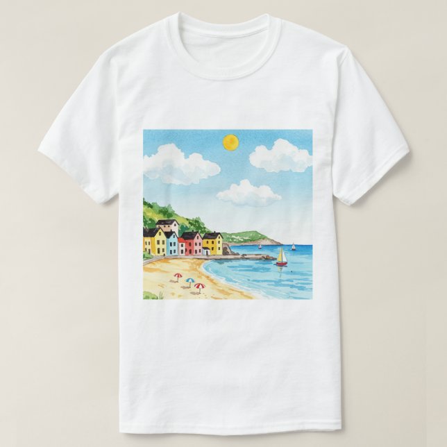 Sea and beach T-Shirt (Design vorne)
