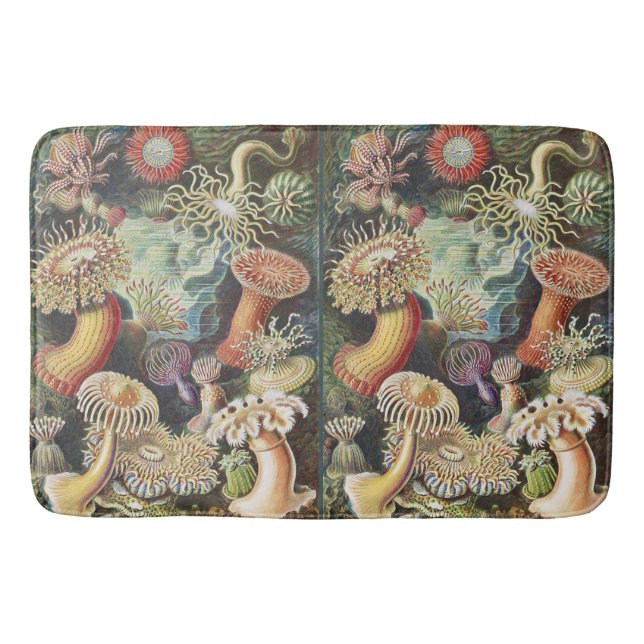 Sea Anemone Scientific Nature Ocean Badematte (Vorderseite)