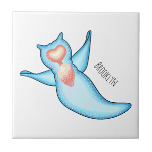 Sea angel cartoon illustriert fliese
