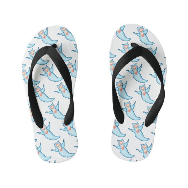Sea angel cartoon illustriert kinderbadesandalen (Fußbett)
