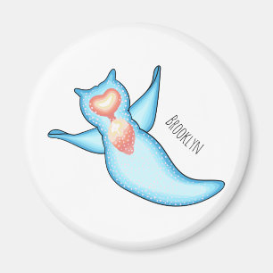 Sea angel cartoon illustriert magnet