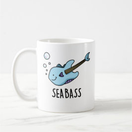 Sea Bass Funny Bass Guitar Fish Puff Kaffeetasse