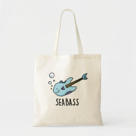 Sea Bass Funny Bass Guitar Fish Puff Tragetasche